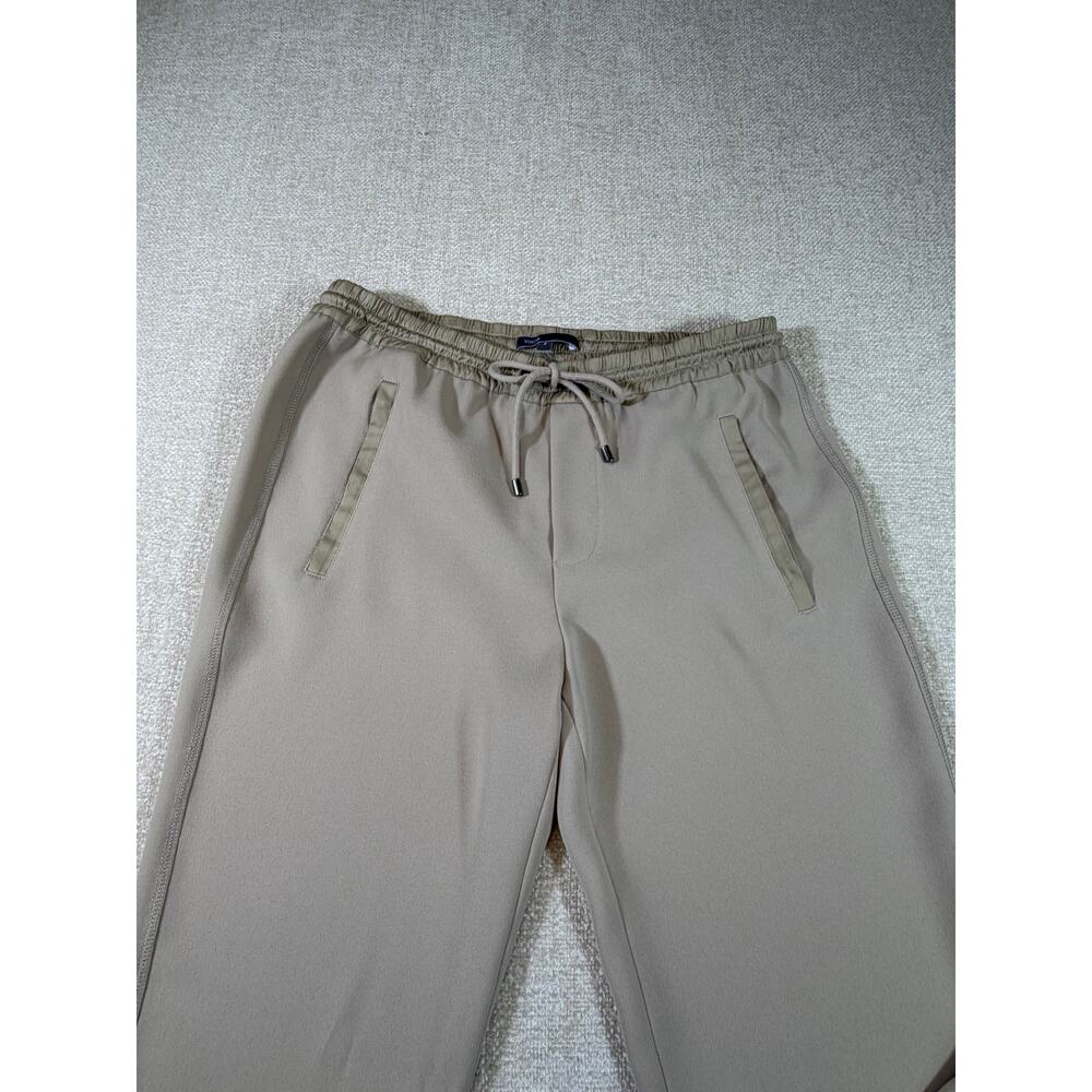 Vince Women's Small Tan Beige Jogger Pants Minimalist Luxury Stretch Casual Fit - Picture 9 of 9